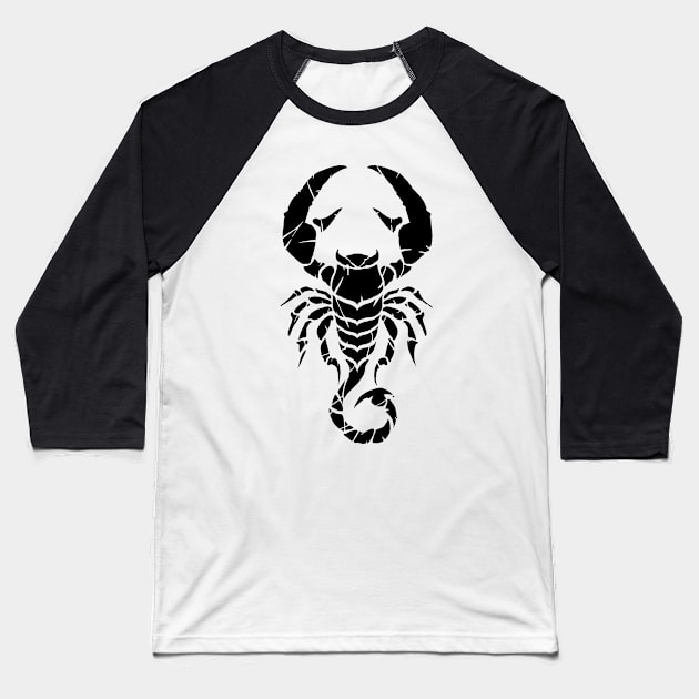 Scorpion - Sting - Pro Wrestling Baseball T-Shirt by Bod Mob Tees